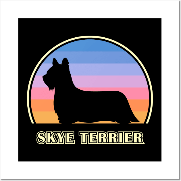 Skye Terrier Vintage Sunset Dog Wall Art by millersye